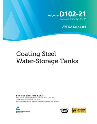 ﻿مخازن ذخیره آب فولادی پوشش دار ANSI AWWA D102-21