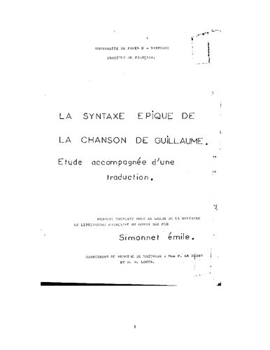 ﻿نحو حماسی آواز گیوم: مطالعه همراه با ترجمه