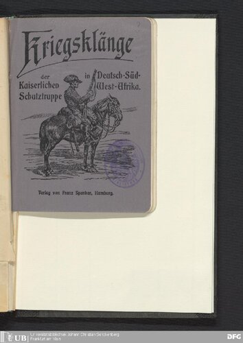 ﻿صداهای جنگ نیروهای امپراتوری در آفریقای جنوب غربی آلمان