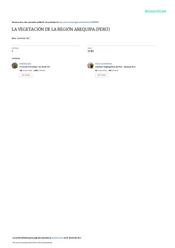 ﻿پوشش گیاهی منطقه Arequipa (پرو)