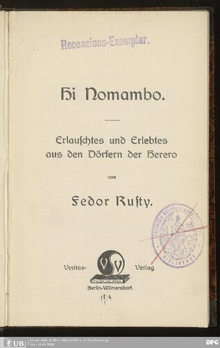 ﻿سلام نومبو؛ چیزهایی که از روستاهای هررو شنیده و تجربه شده است