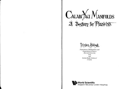 ﻿Calabi Yau Manifolds: Bestiary for Physicians