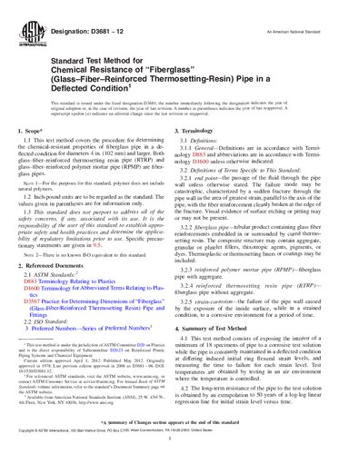 ﻿روش تست استاندارد ASTM D3681-12 برای مقاومت شیمیایی لوله 