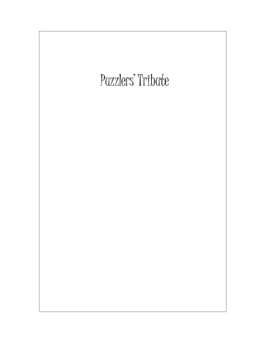 ادای احترام Puzzlers: عیدی برای ذهن