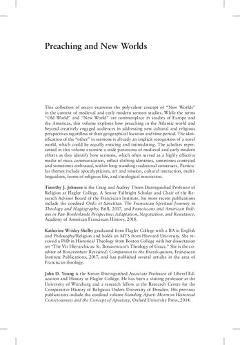 ﻿موعظه و جهان های جدید. موعظه ها به مثابه آینه قلمروهای دور و نزدیک