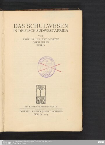﻿سیستم مدرسه در آلمان جنوب غربی آفریقا
