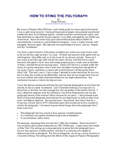 ﻿چگونه پلی گراف را نیش بزنیم