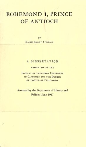 Bohemond I, Prince of Antioch