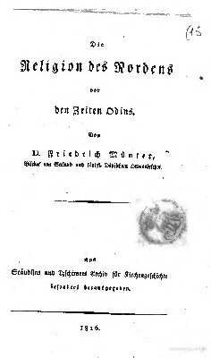 ﻿دین شمال قبل از زمان اودین