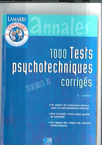 ﻿1000 آزمایش روانی تصحیح شده - Tome 2