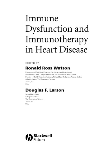 ﻿اختلال عملکرد سیستم ایمنی و ایمونوتراپی در بیماری های قلبی