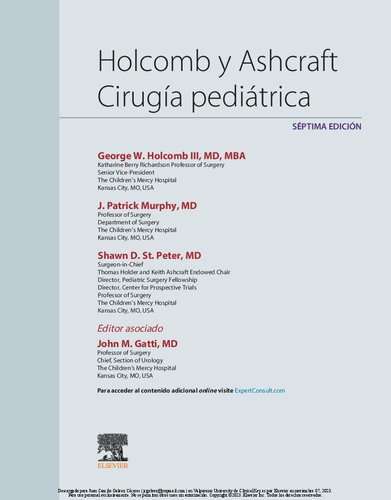 ﻿Holcomb and Ashcraft - جراحی کودکان