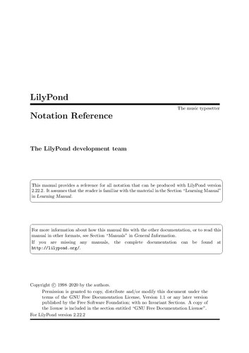 ﻿لیلی پوند: مرجع نشانه گذاری