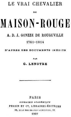 ﻿شوالیه واقعی Maison-Rouge