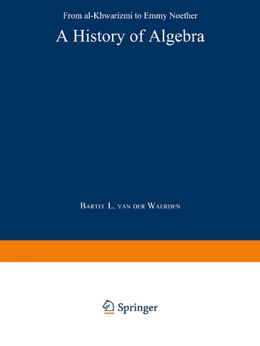 ﻿تاریخچه جبر: از الخاریزمی تا امی نوتر