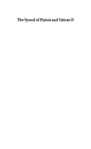 ﻿سینود پیستویا و واتیکان دوم: جانسنیسم و ​​مبارزه برای اصلاحات کاتولیک