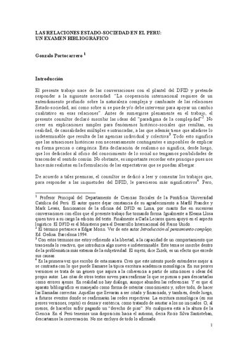 ﻿روابط دولت و جامعه در پرو: بررسی کتابشناختی