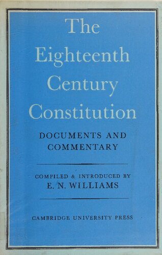 ﻿قانون اساسی قرن هجدهم، 1688-1815: اسناد و تفسیر