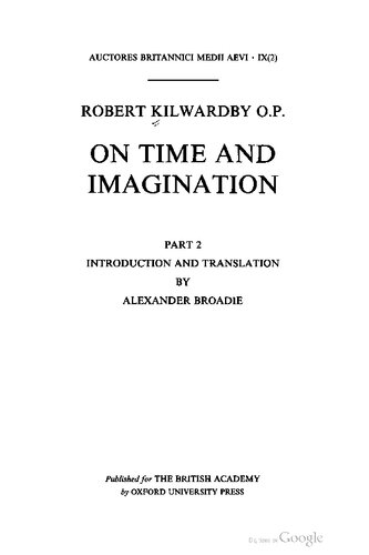 ﻿رابرت کیلواردبی: در زمان و تخیل (مقدمه و ترجمه)