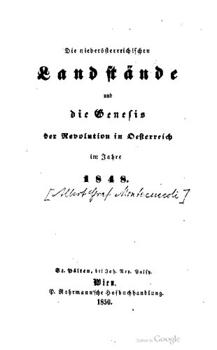 ﻿املاک اتریش سفلی و پیدایش انقلاب در اتریش در سال 1848