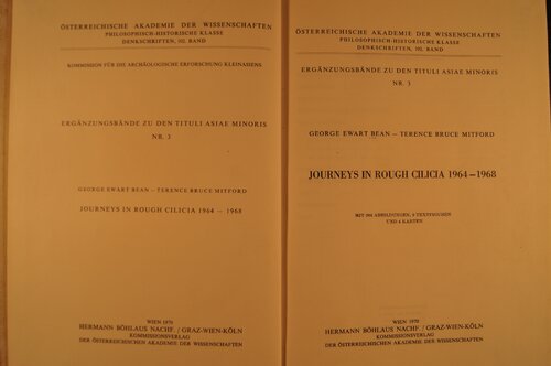 ﻿سفر در کیلیکیای ناهموار، 1964-1968