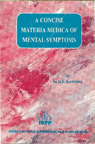 ﻿Materia Medica مختصر از علائم روانی در هومیوپاتی