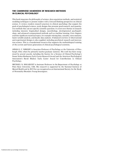 ﻿کتابچه راهنمای روشهای تحقیقاتی کمبریج در روانشناسی بالینی