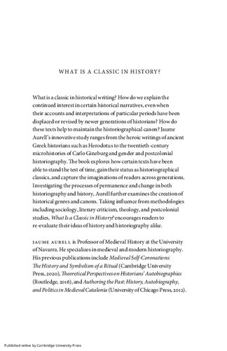 ﻿کلاسیک در تاریخ چیست؟ ساختن یک قانون تاریخی