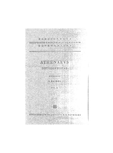 ﻿Athenaei Naucratitae Deipnosophistarum Libri, vol. 2