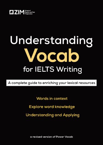 ﻿Understanding Vocab for IELTS Writing - راهنمای کامل برای غنی سازی منابع واژگانی شما