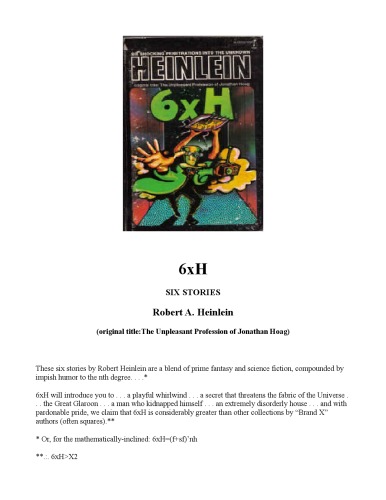 ﻿6xH: شش داستان (با نام مستعار حرفه ناخوشایند جاناتان هوگ)
