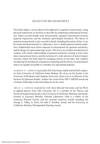 ﻿اندازه گیری کوانتومی: نظریه و عمل
