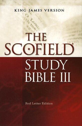 ﻿The Scofield® Study Bible III، NIV: نسخه بین المللی جدید، چرم چسبیده سیاه