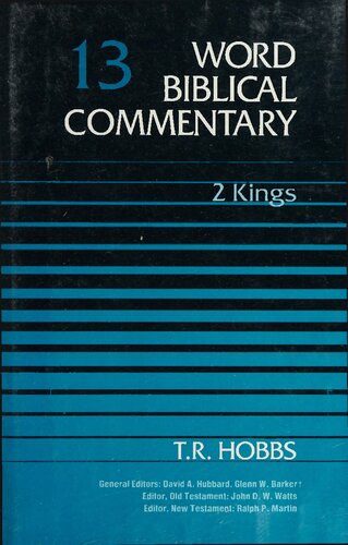 ﻿Word Biblical Commentary جلد. 13، 2 پادشاهان