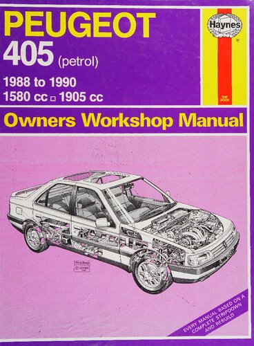 ﻿راهنمای کارگاه مالکان هاینس پژو 405 1988 تا 1990