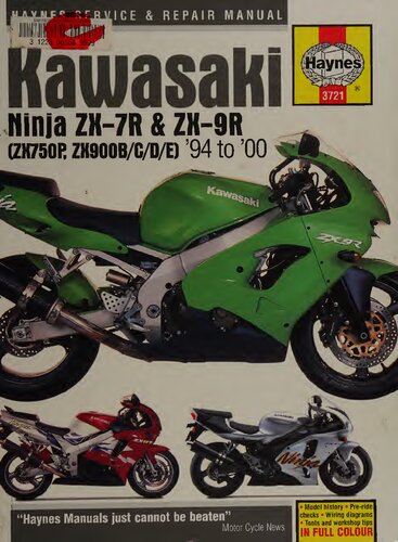 ﻿راهنمای خدمات و تعمیرات Haynes Kawasaki Ninja ZX-7R و ZX-9R