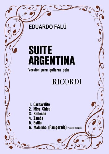 ﻿سوئیت آرژانتینی، نسخه انفرادی گیتار.