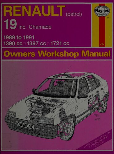 ﻿کتابچه راهنمای کارگاه مالکان هاینس رنو 19 1989 تا 1991