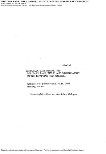﻿رتبه، عنوان و سازمان نظامی در پادشاهی جدید مصر