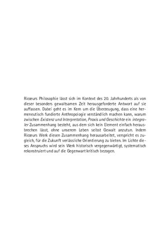 ﻿سؤالات اساسی انسان شناسی هرمنوتیک: کار پل ریکور در زمینه تاریخی: وجود، تفسیر، عمل، تاریخ