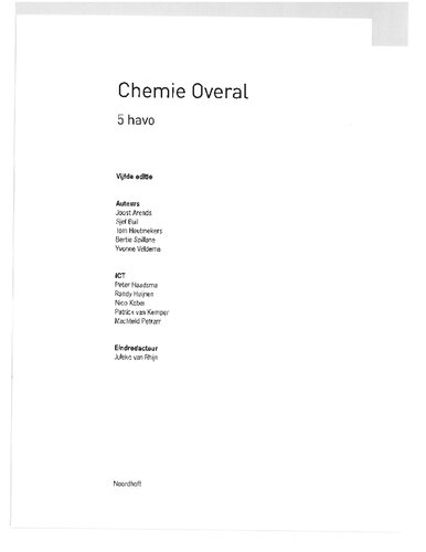 ﻿شیمی در همه جا 5 havo