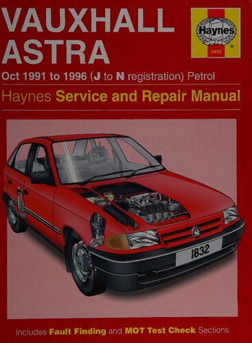 ﻿راهنمای خدمات و تعمیرات Haynes Vauxhall Astra 1991 تا 1996