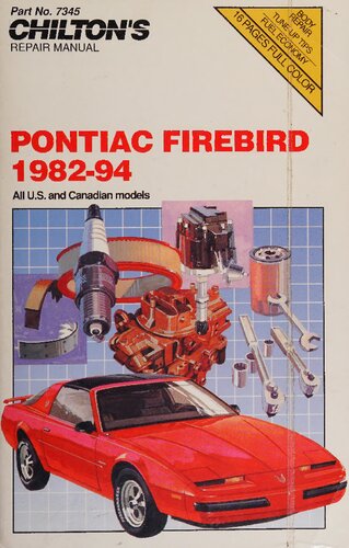 ﻿راهنمای تعمیرات Chilton's Pontiac Firebird 1982-94