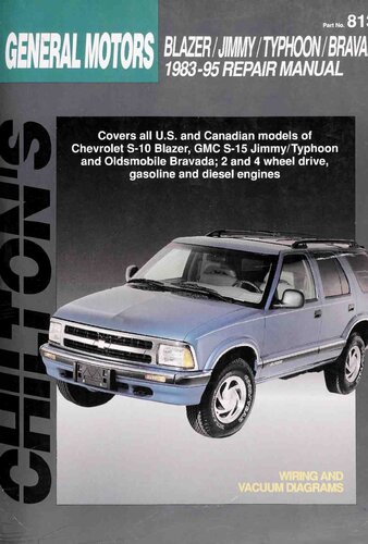 ﻿راهنمای تعمیر Chilton's General Motors Blazer/Jimmy/Typhoon/Bravada 1983-95