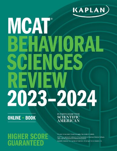 ﻿بررسی علوم رفتاری MCAT 2023-2024: کتاب آنلاین (آمادگی آزمون کاپلان)