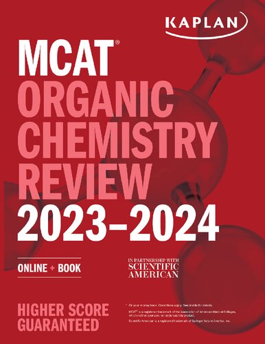 ﻿بررسی شیمی آلی MCAT 2024-2025: کتاب آنلاین (آمادگی آزمون کاپلان)