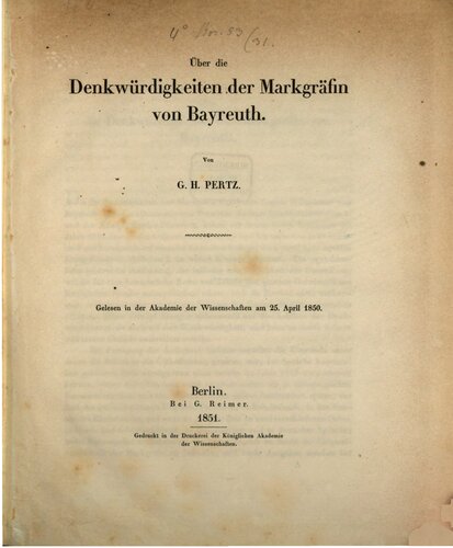 ﻿درباره خاطرات مارگروین بایروث