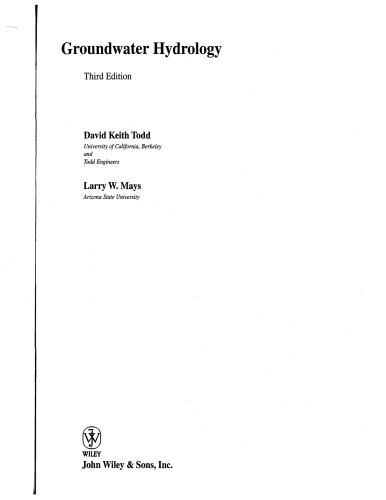 ﻿هیدرولوژی آبهای زیرزمینی