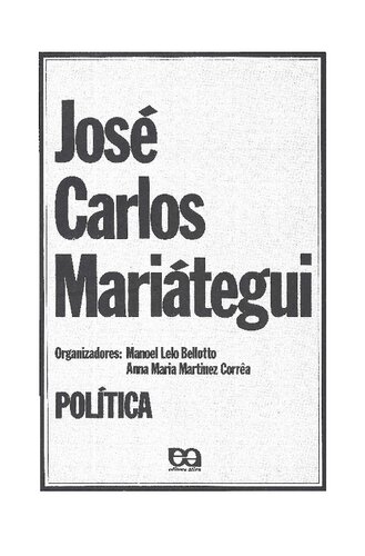 ﻿José Carlos Mariátegui: سیاست
