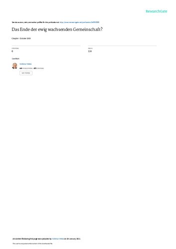 ﻿Volkmar Weiss - پایان جامعه در حال رشد ابدی؟